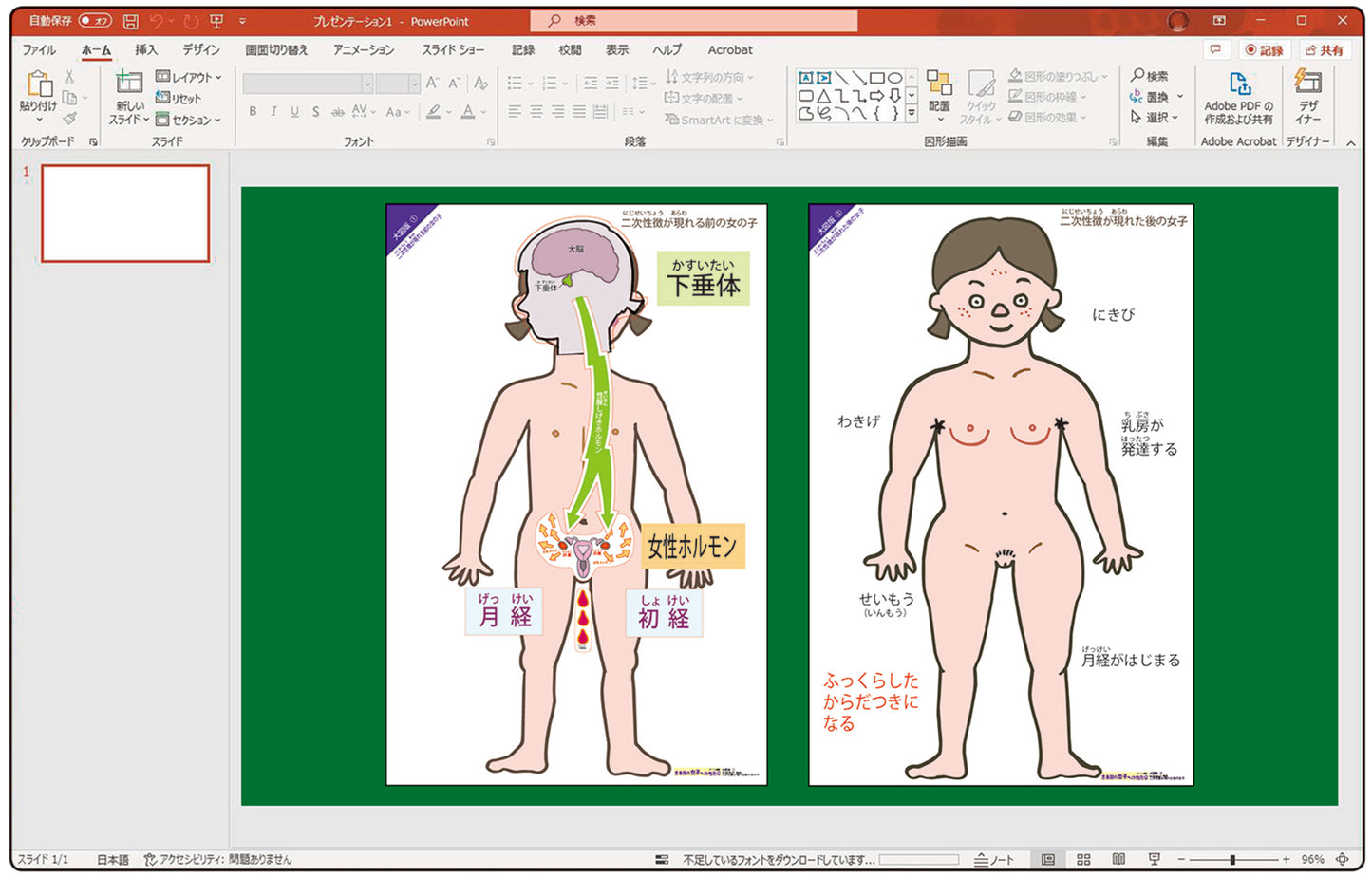 10分で教える思春期の体の変化 性教育デジタル素材集 CD-ROM