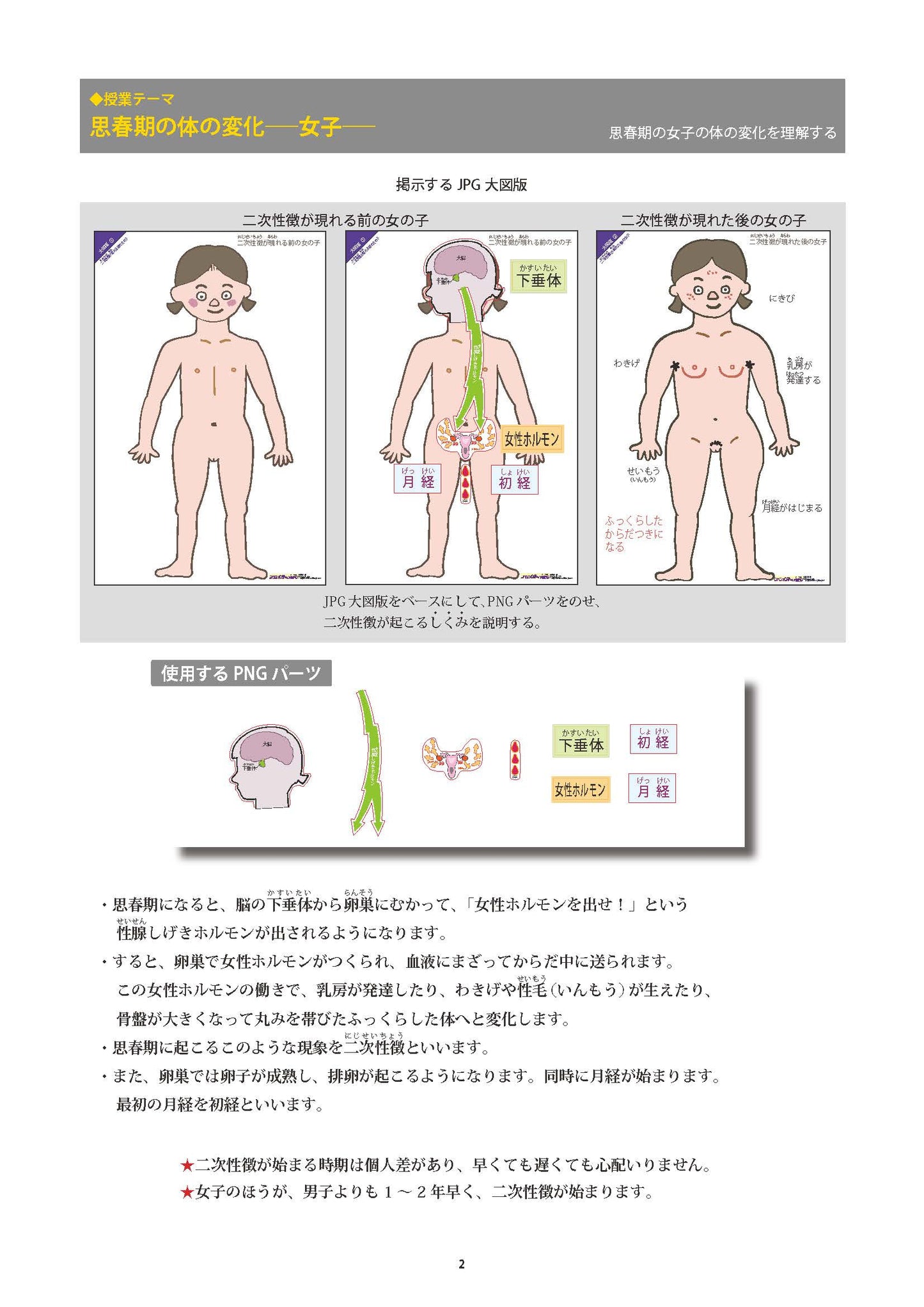 10分で教える思春期の体の変化 性教育デジタル素材集 ダウンロード版